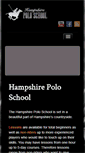 Mobile Screenshot of hampshirepoloschool.co.uk